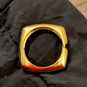 Vintage Gold filled classy bracelet with a well made hinge.  Christmas box.